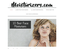 Tablet Screenshot of moisturizers.com